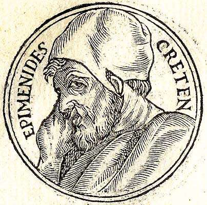Epimenides poet and prophet of Greece.