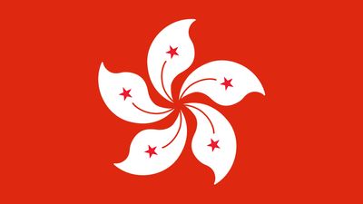 Flag of Hong Kong. China province