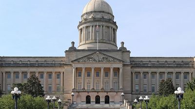 Kentucky Capitol in Frankfort; photo dated 2015. (state capitols)