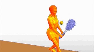 Examine the coordination between the tennis athlete's hips and shoulders to execute a two-handed backhand