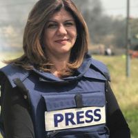Shireen Abu Akleh reporting for Al Jazeera
